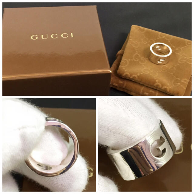 Gucci(グッチ)の新品仕上 グッチ GUCCI Gラウンド リング シルバー リング 指輪 8号 レディースのアクセサリー(リング(指輪))の商品写真