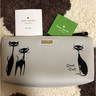 ケイトスペードニューヨーク(kate spade new york)のKate spade 猫柄ポーチ(ポーチ)