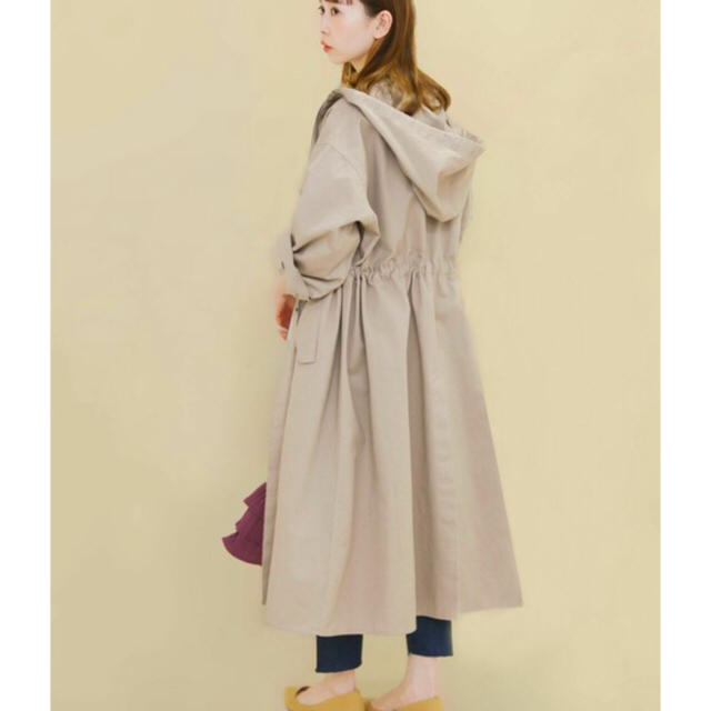 KBF - 新品♡KBF＊BIGフーディーコート ベージュ