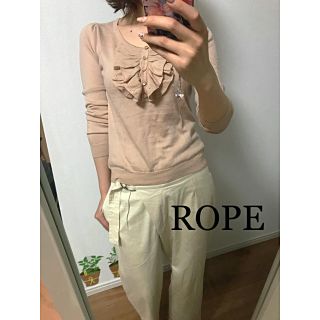 ロペ(ROPE’)の☆ROPE☆胸元フリル春ニット(ニット/セーター)