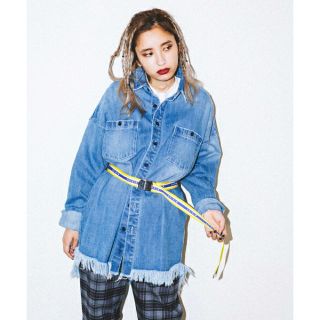 エックスガール(X-girl)のBIG DENIM SHIRT(シャツ/ブラウス(長袖/七分))