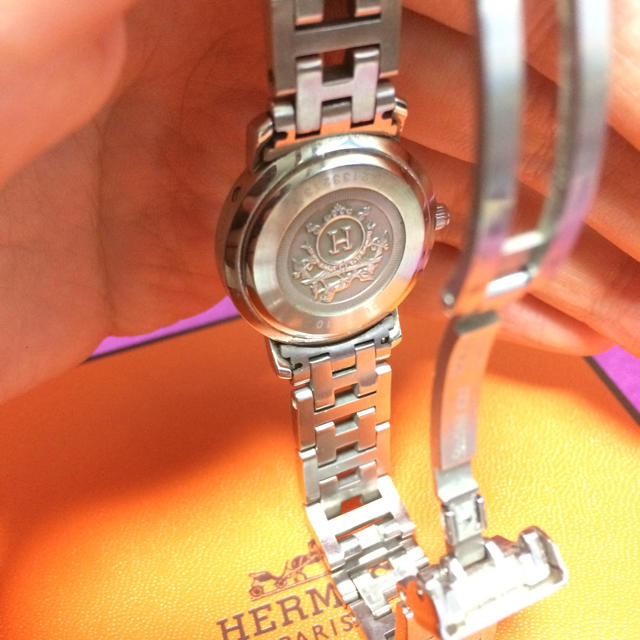 Hermes(エルメス)のエルメス クリッパー 腕時計 ピンクシェル 箱無し レディースのファッション小物(腕時計)の商品写真