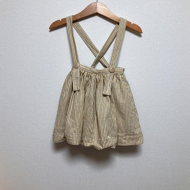 Caramel baby&child (キャラメルベビー&チャイルド)のSOOR PLOOM Mavis Skirt Gold Stripe  キッズ/ベビー/マタニティのキッズ服女の子用(90cm~)(ワンピース)の商品写真