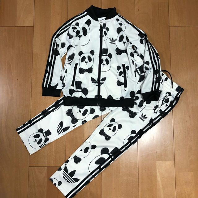 adidas(アディダス)のmini rodini adidas コラボ セットアップジャージ 120 キッズ/ベビー/マタニティのキッズ服男の子用(90cm~)(その他)の商品写真