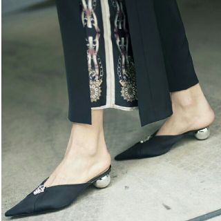 アメリヴィンテージ(Ameri VINTAGE)の新品●アメリ ヴィンテージ 2WAY POINTED TOE MULE ブラック(ミュール)