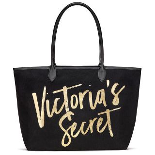 ヴィクトリアズシークレット(Victoria's Secret)の【新品・未開封】トートバック・黒(トートバッグ)