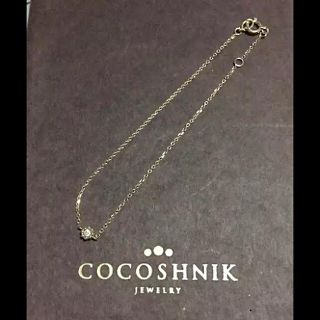 ココシュニック(COCOSHNIK)の最終お値下げ❣️ココシュニック プチダイヤ & イエローゴールド ブレスレット(ブレスレット/バングル)