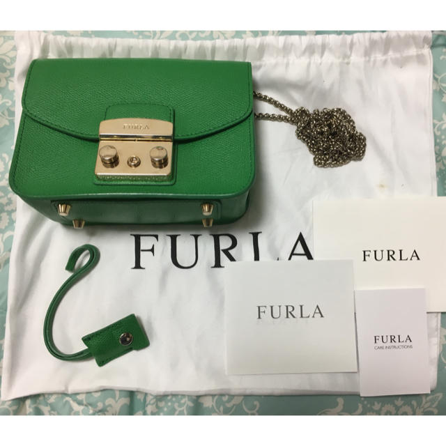 Furla(フルラ)の美品 フルラ メトロポリス グリーン レディースのバッグ(ショルダーバッグ)の商品写真