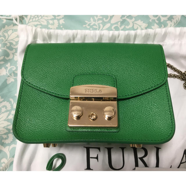 Furla(フルラ)の美品 フルラ メトロポリス グリーン レディースのバッグ(ショルダーバッグ)の商品写真