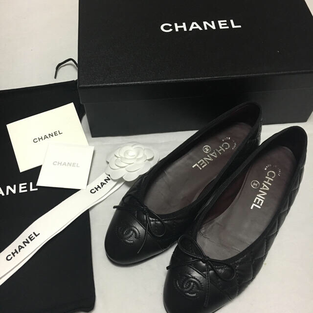 正規品販売！ CHANEL - シャネル フラットシューズ 36.5 バレエシューズ