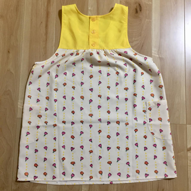 わたしのワンピース 花ストライプ エプロン の通販 by ケイ's わたしのワンピース 花ストライプ エプロン の通販 by ケイ's