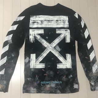 オフホワイト(OFF-WHITE)のオフホワイト(off-white) ギャラクシー ロングスリーブtシャツ xs(Tシャツ/カットソー(七分/長袖))