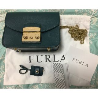 フルラ(Furla)の8/31まで値下げ☺︎美品 フルラ メトロポリス ダークグリーン(ショルダーバッグ)