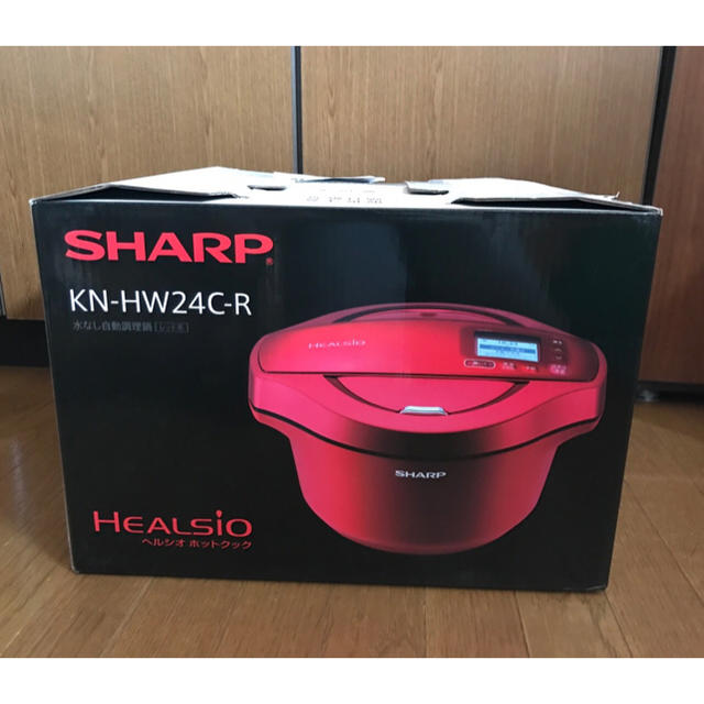 SHARP(シャープ)のSHARP ヘルシオ ホットクック KN-HW24C-R  スマホ/家電/カメラの調理家電(調理機器)の商品写真