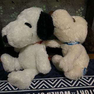 スヌーピー(SNOOPY)のBIGスヌーピー ぬいぐるみ 2個セット(キャラクターグッズ)