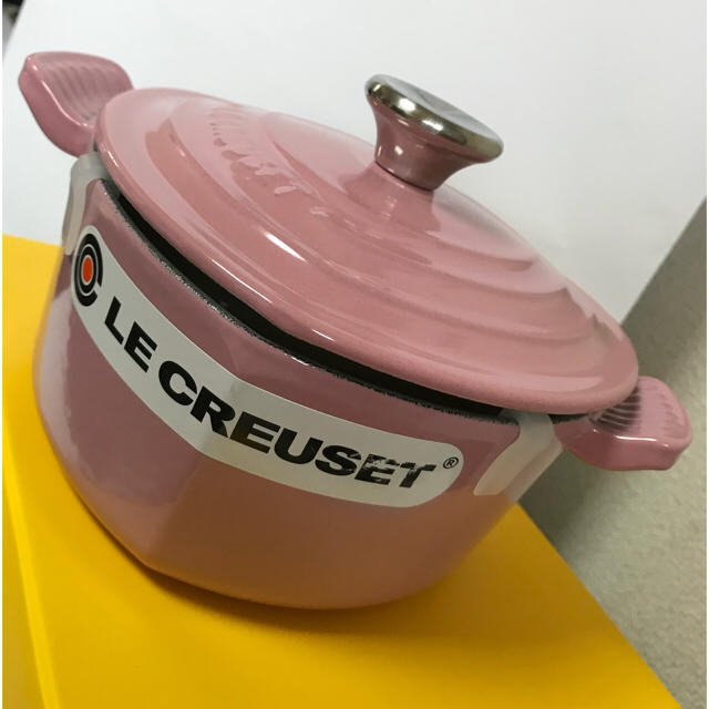 LE CREUSET(ルクルーゼ)のルクルーゼ ココットダムール 鍋 ハート レア 16㎝ インテリア/住まい/日用品のキッチン/食器(鍋/フライパン)の商品写真