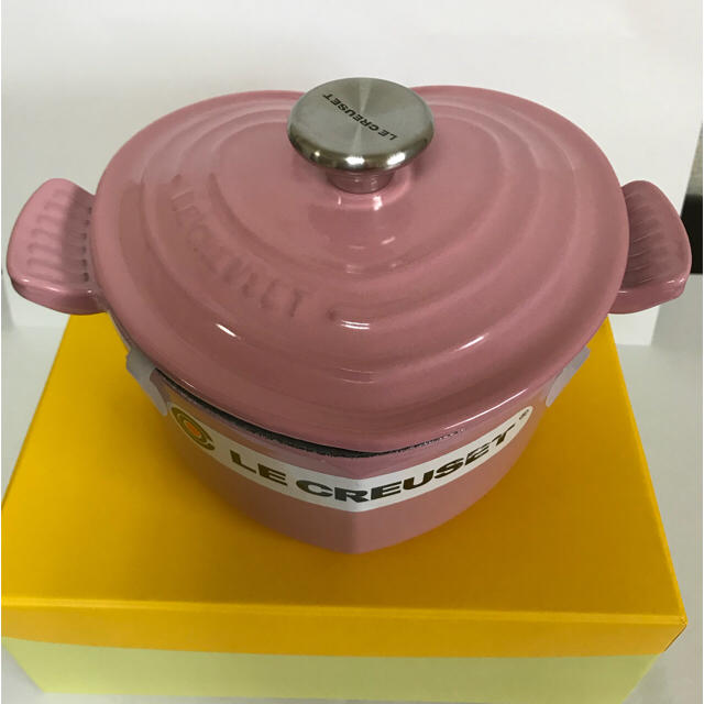 LE CREUSET(ルクルーゼ)のルクルーゼ ココットダムール 鍋 ハート レア 16㎝ インテリア/住まい/日用品のキッチン/食器(鍋/フライパン)の商品写真