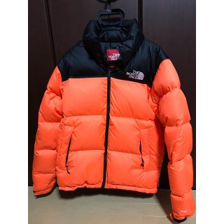 シュプリーム(Supreme)のsupremeシュプリームTHE NORTH FACE オレンジヌプシ(ダウンジャケット)