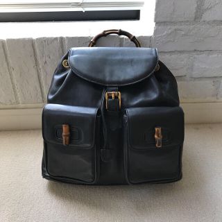 グッチ(Gucci)のaaaaさま専用 GUCCI  グッチ     バンブーリュック(本革)(リュック/バックパック)