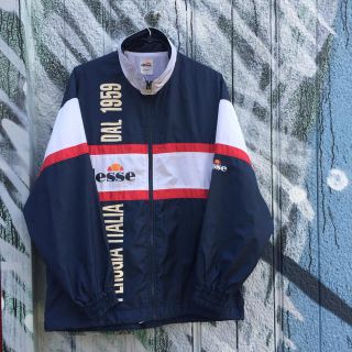 ★90s ellesse ナイロンジャケット オーバーサイズ UK ブランド