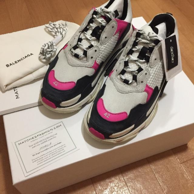 Balenciaga(バレンシアガ)の本物 balenciaga triple s Pink 42 メンズの靴/シューズ(スニーカー)の商品写真