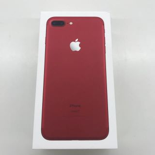 アップル(Apple)の新品未使用 iPhone7 plus 128G RED SIMロック解除済(スマートフォン本体)