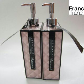 フランフラン(Francfranc)の❤新品 フランフラン【シャンプー＆ボディーソープ】 容器 2セット ピンク❤(シャンプー)