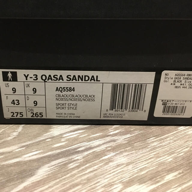 Y-3(ワイスリー)の期間限定値下げ Y-3 qasa sandal 27.5 メンズの靴/シューズ(サンダル)の商品写真