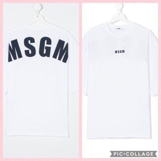 エムエスジイエム(MSGM)の限定価格‼️2018SS ✨  MSGM フロント&バックロゴプリント Tシャツ(Tシャツ(半袖/袖なし))