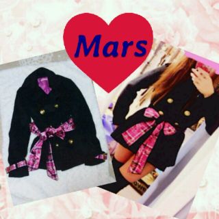 マーズ(MA＊RS)のMars♡チェック薔薇コート(ピーコート)