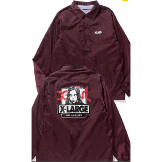 XLARGE(エクストララージ)のみーたん様専用！XLARGEとX-girlのコラボコーチジャケット メンズのジャケット/アウター(ナイロンジャケット)の商品写真