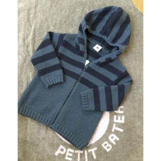 プチバトー(PETIT BATEAU)のプチバトー セーターパーカー 12M74センチ(ニット/セーター)