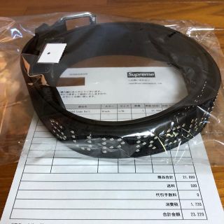 シュプリーム(Supreme)のSupreme Studded Logo Belt L/XL Black(ベルト)