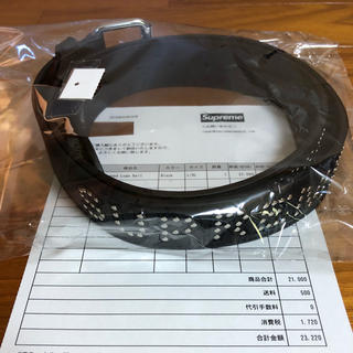 シュプリーム(Supreme)のSupreme Studded Logo Belt L/XL Black(ベルト)