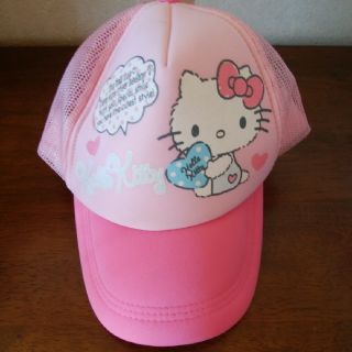 ハローキティ(ハローキティ)の最終値下げ(新品未使用)Hello Kitty ﾒｯｼｭｷｬｯﾌﾟ(帽子)