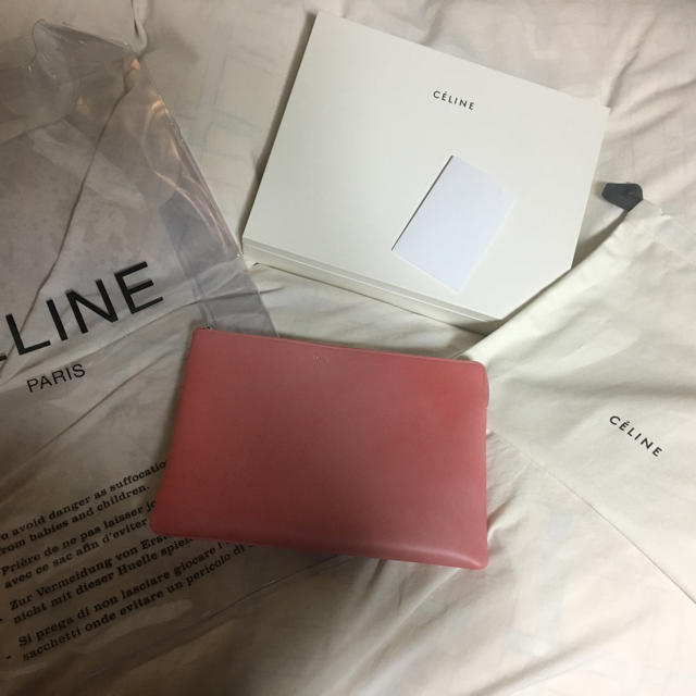 celine ソロ クラッチ ポーチ バッグ セリーヌ ビニール 2018