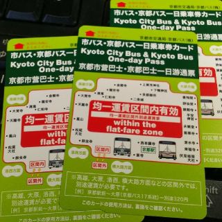 【xyz様用】京都市・京都バス均一区間内一日乗車券12枚(諸条件下記記載) (その他)