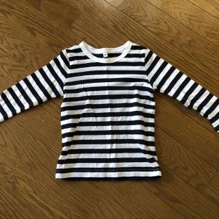 ムジルシリョウヒン(MUJI (無印良品))の【最終値下げ】ボーダーカットソー(Tシャツ/カットソー)