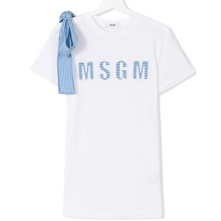 エムエスジイエム(MSGM)の2018SS  新作✨ MSGM ショルダーリボン  Tシャツ(トレーナー/スウェット)