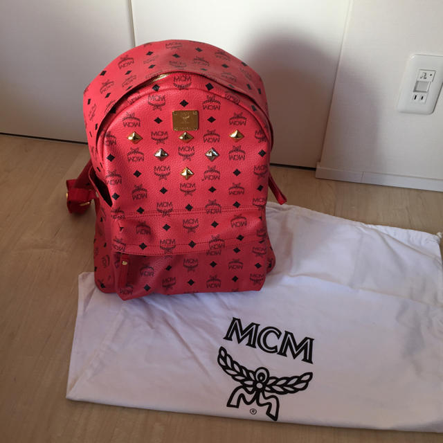 MCM バックパック/リュック 赤