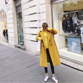 ザラ(ZARA)の今日だけ大幅値下げ！！大人気♡YELLOW COAT♡(ロングコート)