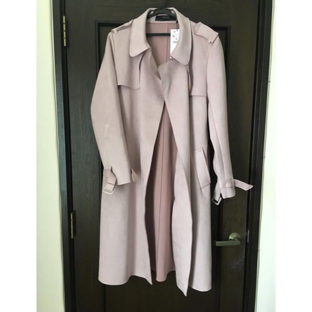 ZARA - 新品未使用 ZARA スエードテイストトレンチコートの通販 by ... 新品未使用 ZARA スエードテイストトレンチコート