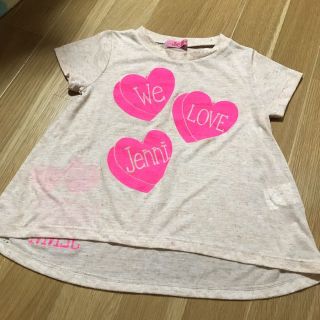 ジェニィ(JENNI)のjenni◎ベージュ◎ピンクハート◎110◎Tシャツ(その他)