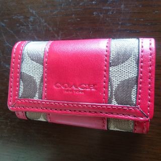 コーチ(COACH)のCOACH キーケース レッド(キーケース)