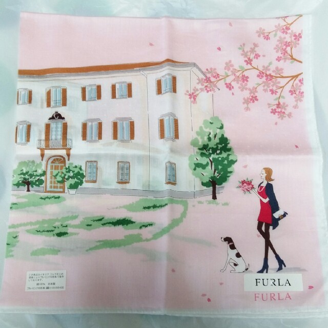 Furla(フルラ)の新品 フルラ ハンカチ 桜 レディースのファッション小物(ハンカチ)の商品写真