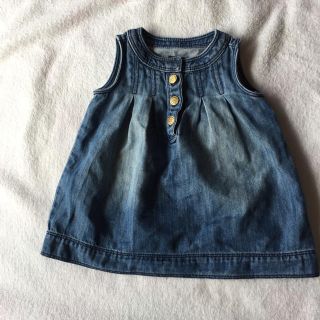 ベビーギャップ(babyGAP)のbabygap デニムワンピース 70(ワンピース)