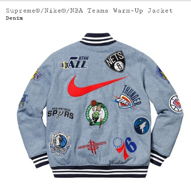 Supreme(シュプリーム)のシュプリーム Nike NBA Teams Warm-Up Jacket メンズのジャケット/アウター(Gジャン/デニムジャケット)の商品写真