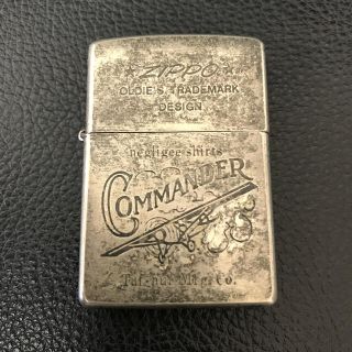 ジッポー(ZIPPO)のレア 希少 ZIPPO ジッポー コマンダー デザイン 98年製 レギュラー(タバコグッズ)