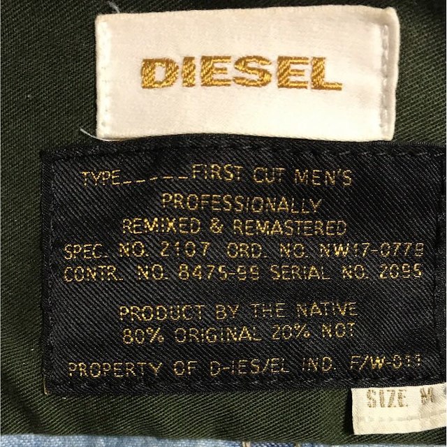 DIESEL(ディーゼル)のデニムジャケット DIESEL ディーゼル メンズのジャケット/アウター(Gジャン/デニムジャケット)の商品写真