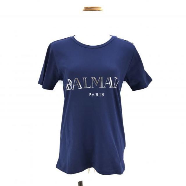 BALMAIN(バルマン)の専用　新品 BALMAIN 18SS ロゴTシャツ xs mc12240 レディースのトップス(Tシャツ(半袖/袖なし))の商品写真